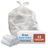 Reli. SuperValue 13 Gallon Trash Bags | 250 Count | Tall Kitchen | Can Liners | Clear Multi-Use Garbage Bags