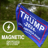 Trump 2024 Magnetic Golf Towel Microfiber Waffle Design Super Absorbent Lightweight with Clip - Industrial Strength Magnet for Golf Bags, Carts, or Clubs Accessories for Men & Women Trump Towel, Blue