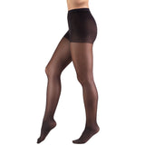 Truform Sheer Compression Pantyhose, 8-15 mmHg, Women's Shaping Tights, 20 Denier, Black, Queen