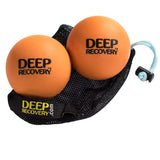 Lacrosse Ball Massage Set for Myofascial Release, Mobility & Physical Therapy - Great Neck & Foot Massage Balls Includes Free Mesh Bag and Tutorial Video