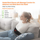CUEHEAT Heating Pad for Back Pain Relief - Heating Pad Back Brace with Heat and Massage,Heat Belt for Back Pain Relief Belly Lumbar Spine Stomach Arthritis(49inches)