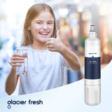 GLACIER FRESH 4204490 Water Filter and 7007067 Air Purification Cartridge Combo Pack, Compatible with Sub-Zero 4204490, 4290510 Refrigerator Water Filter, 7042798/7007067 Air Filter(3+3)