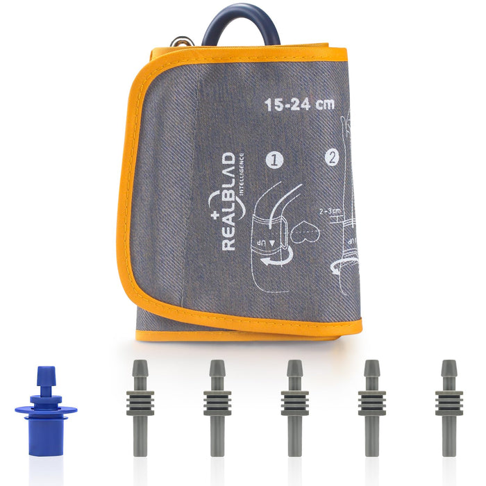 Extra Large Blood Pressure Cuff for Big Arms, XL Bp Cuff(40-66cm) - 6 Different Blood Pressure Connectors are Compatible with Almost All Bp Monitors