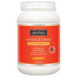 Bon Vital' Muscle Therapy Massage Creme, Professional Massage Cream with Dwarf Pine Oil & Essential Oils for Relaxation & Sore Muscle Relief, For Deep Tissue & Sports Massage, 1 Gal, Label may Vary