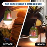 vertmuro Portable Bug Zapper Outdoor Indoor, Electric Mosquito Fly Killer Lamp with Three Lighting Mode, USB Rechargeable Light Bulb Zapper for Camping, Home, Patio (3 Pack)