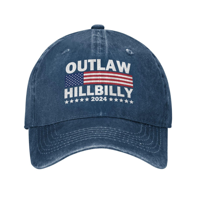 Generic Trump Vance 2024 for President Outlaw Hillbilly 2024 24 Hat Denim Trump 45 47 Hat Caps Adjustable Strap for Men Women t Shirt tee Flag Tshirt, Navy Blue