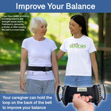 Gait Belt for Seniors - Transfer Gate Belts With Handles for Lifting Elderly & Patient Physical Therapy - Easy to Use Quick Release Gait Belt for Medical Nursing Use