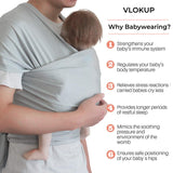 Vlokup Baby Wrap Sling Carrier for Newborn, Infant, Toddler, Kid | Breathable Lightweight Stretch Mesh Water Sling | Nice for Summer, Pool, Beach, Swimming | Perfect Shower Gift Black