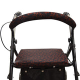 Unisex Rollator Walker Seat and Backrest Rollbar Covers Universal Soft Rollator Accessories Colorful Printing Patterns