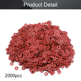 MroMax 2000PCS Insulating Washer M4 Red Vulcanized Fiber Washer 0.39" x 0.16" x 0.04" Insulation Gasket for Motherboard