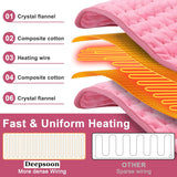 Heating Pad-Electric Heating Pads for Back,Neck,Abdomen,Moist Heated Pad for Shoulder,Knee,Hot Pad for Arms and Legs,Dry&Moist Heat & Auto Shut Off,Gifts for Women Men(Light pink,12''×24'')