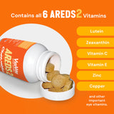 AREDS 2 Sugar-Free Eye Vitamins - Alternative to Lutein Gummies for Eyes - Lutein for Eye Health - Premium Sugar-Free Eye Vitamins - Eye Care Supplements for Adults (Chewable Tablets)
