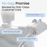 LUXE Bidet NEO 185 Plus-Only Patented Bidet Attachment for Toilet Seat,Innovative Hinges to Clean,Slide-in Easy Install,Advanced 360° Self-Clean,Dual Nozzles,Feminine & Rear Wash (White),NeoPlus185sww