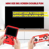 Retro Handheld Game Console, Portable Gaming System with 500+ Classic Games, 3.0" Screen, Built-in 1020mAh Rechargeable Battery, Two-Player Mode, Ideal for Kids and Adults