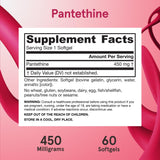 Jarrow Formulas Pantethine Softgels - 450 mg - 60 Servings