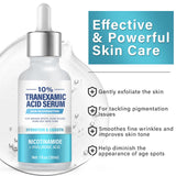 Tranexamîc Acid 10% Serum, Discoloration Correcting Serum, Natural Dark Spot Remover for Face, Hyaluronic Acid & Niacinamide