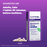 Natrol Sleep Advanced Melatonin Time Release Tablets, Nighttime Sleep Aid, 10mg, 60 Count