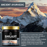 Pure Himalayan Shilajit Resin 600MG, 100% Pure Shilajit 60 Grams, High Potency Shilajit for Immune Support, Energy, Natural Shilajit Supplement with 85+ Trace Minerals & Fulvic Acids Resi