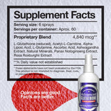 CCL Advanced Glutathione Spray - Powerful Antioxidant Glutathione Liquid Supplement Supports Immune Health - Great Tasting, Easy to Take in Spray Form - Non-GMO, Vegan & Gluten-Free (120 Servings)