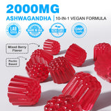 EnvyDeal Ashwagandha Gummies, 2000mg Organic Ashwa Root Extract Supplement for Women & Men - 60 Count - Ashwagandha Blend Gummies Combination Supplements