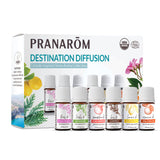 Pranarom - Destination Diffusion Essential Oil Gift Set (6 -Pack of 5ml) Sorrento, Calabria, Valencia, Aix-en-Provence, Cannes and Avignon -100% Pure Essential Oil | USDA and ECOCERT Certified Organic