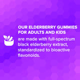 Sambucus Elderberry Gummies Family Size, 180 Elderberry Gummies with Zinc and Vitamin C, Black Elderberry Extract, for Kids & Adults, Natural Herbal Supplement, Immune Support, Gluten-Free, Vegan