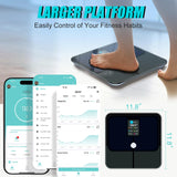 KUAIVO Scale for Body Weight and Fat Percentage, Digital Smart Body Weight Scale with HD TFT Screen, 22 Body Composition High Accurate Scale with BMI, Body Fat, Muscle Mass, Fat-free Body Weight