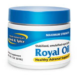 NORTH AMERICAN HERB & SPICE Royal Oil - 2 fl. oz. - Raw Royal Jelly - Healthy Adrenal Support, Fights Stress - High in 10-HDA & B Vitamins - Non-GMO - 20 Servings