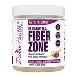 Divine Health Dr Colbert MD Fiber Zone Powder | Berry Flavor Prebiotics, Isoluble & Soluble Fiber | Psyllium Husk & Inulin | 6g Fiber | Recommended in Healthy Gut Zone Book | 9.52 oz