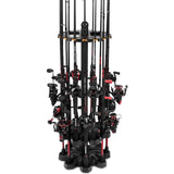 KastKing V16 Fishing Rod Rack - Fishing Pole Rack Holds Up to 16 Fishing Rods or Combos, Lightweight and Durable ABS Construction, Space-Saving Fishing Rod Holders for Garage