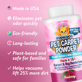 Bodhi Dog Natural Dog Odor Carpet Powder | Dry Pet Smell Eliminator | Remove Urine Smells | Plant Based and Biodegradable Room Powder | Loosens Fur and Dirt (Pack of 1)