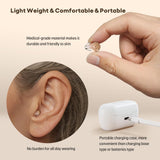 Hearing Aids (Not Amplifiers), Vivtone Rechargeable Digital Hearing Aids with 16-Channel Sound Processing for Superior Sound Quality, Over-the-Counter Hearing Solution for Hearing Loss, SuperMini-b, Pure Beige