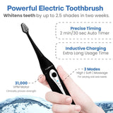 AquaSonic Home Dental Center Rechargeable Power Toothbrush & Smart Water Flosser - Complete Family Oral Care System - 10 Attachments and Tips Included - Various Modes & Timers (Black)