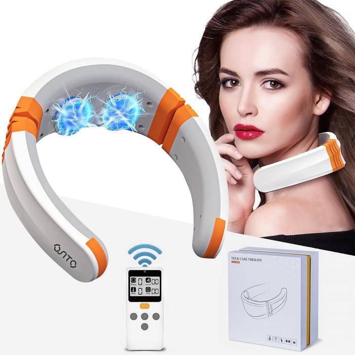 OSITO Neck Massager FSA HSA Approved Eligible Items, Neck Massager for Pain Relief Deep Tissue with Heat, EMS TENS Therapy Electric Cervical Neck Massage with 9 Modes 50 Levels Gifts for Men Women