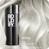 BOLDIFY Hair Fibers (56g) Fill In Fine and Thinning Hair for an Instantly Thicker & Fuller Look - Best Value & Superior Formula -14 Shades for Women & Men - WHITE