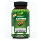 Irwin Naturals Extra-Energy Thermo-Fuel Max Fat Burner - 100 Liquid Soft-Gels - Fuel Thermogenesis & Boost Energy Production - with Green Tea, L-Carnitine & Garcinia - 33 Servings