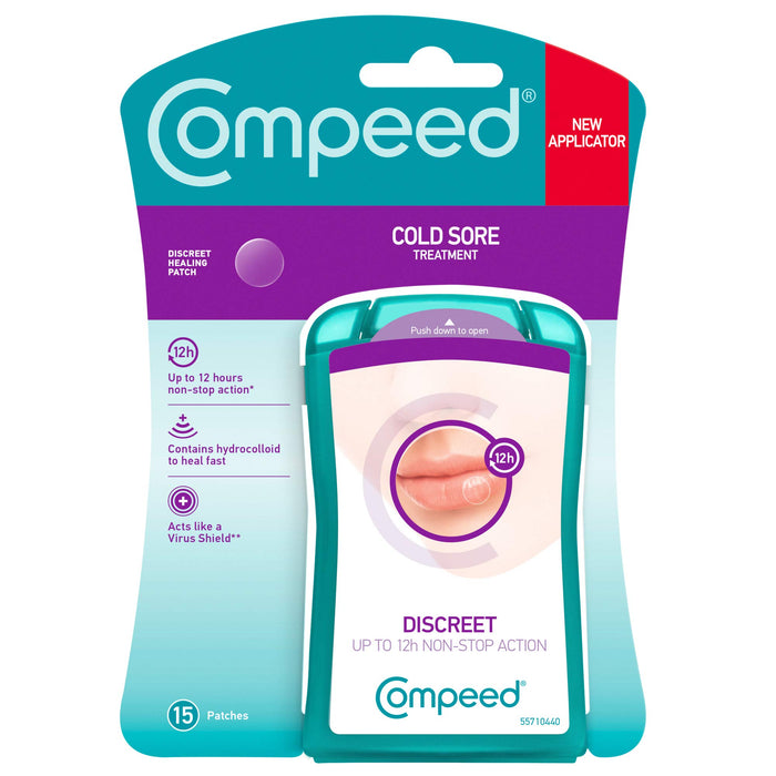 COMPEED Cold Sore Patch, 30 Patches (2 Packs of 15 Patches)