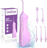 Oralfree Water Dental flosser Teeth Picks - Braces Cordless Oral Irrigator Portable Rechargeable Travel Irrigation Cleaner IPX7 Waterproof Electric Professional Flossing Teeth Cleaning for Home