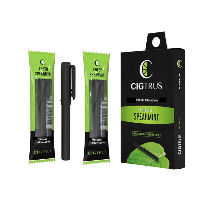 cigtrus: Oral Fixation Support Aid, Helps Manage Cravings & Supports Relaxation, Habit Replacement - Fresh Spearmint Flavored 3 Pack