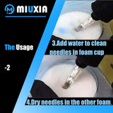 MIUXIA Dip Foam - 24Pcs Dip Cups Rinse Caps Tip Rinse Dip Clean Professional Cartridge Dip Foam Cleaning