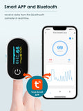 HIHBI AOJ-70B Pulse oximeter, blood oxygen meter finger (SpO2) with Plethysmograph and Perfusion Index, portable OLED color display and battery included.