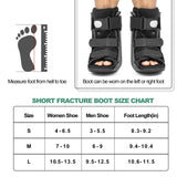 Jewlri Air Walking Boot Fracture Boot Short Walker Protective Boot Fits Left or Right Foot Ankle for Injuries Fractures Sprains Black S