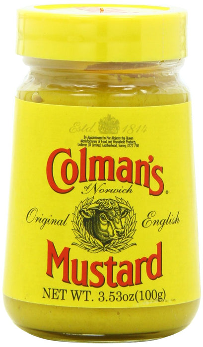 COLMAN'S Original English Prepared Mustard, 3.53-Ounce Jars (Pack of 6)