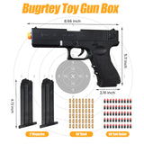 Bugrtey Soft Bullet Toy Gun, Toy Guns with Shell Ejecting, Toy Foam Blasters & Guns for Boys, Gift Box for Christmas Birthday for Boys Girls Adults Age 8+