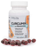 Delta Nutrition Curcumin+ w/NovaSOL Liquid Micelle Technology - 185x More Bioavailable Than 95% Standardized Native Curcumin - 60mg per Serving