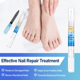 XIFEPFR Toenail Repair Pen Extra Strength, Nail Repair Solution for Toenail Fingernail, 4PCS Nail Repair Pen with Nail File for Thick, Broken, Discolored Nails, Restoring Healthy Strong Nails