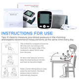 Blood Pressure Monitor Adjustable Wrist Blood Pressure Cuff Digital BP Machine 2x99 Readings Voice Broadcast Blood Pressure Detector with Carrying Case Portable for Home Use