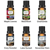 Autumn Essential Oils for Diffusers for Home, CAKKI Fragrance Oils Set, 6 Fall Scents, Natural Aromatherapy Oils, for Candles Making, for Soaps Making, for Humidifiers, 6x10 ml