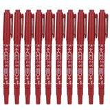 Tattoo Marking Pen, 10pcs Double End Skin Marker Piercing Positioning Pen Tool Removable Markers Aesthetic Procedures Surgical Stencil Sites Bold Tip Scribe Art Men Women Teenage Adult Gifts(Red)