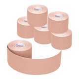 Kinesiology Tape Athletic Tape Sport Tape, Lychee Supports & Protects Muscles, Waterproof and Latex Free, Breathable Elastic for Sport Activity, No Precut (Beige, 6 Rolls)